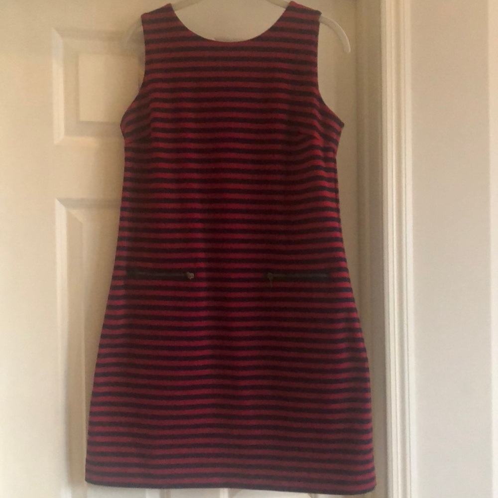 Nautical Striped Knit Shift Dress